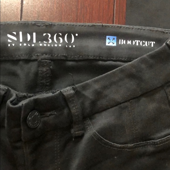 Black Boot cut stretchy jeans size 26 short - Picture 3 of 7